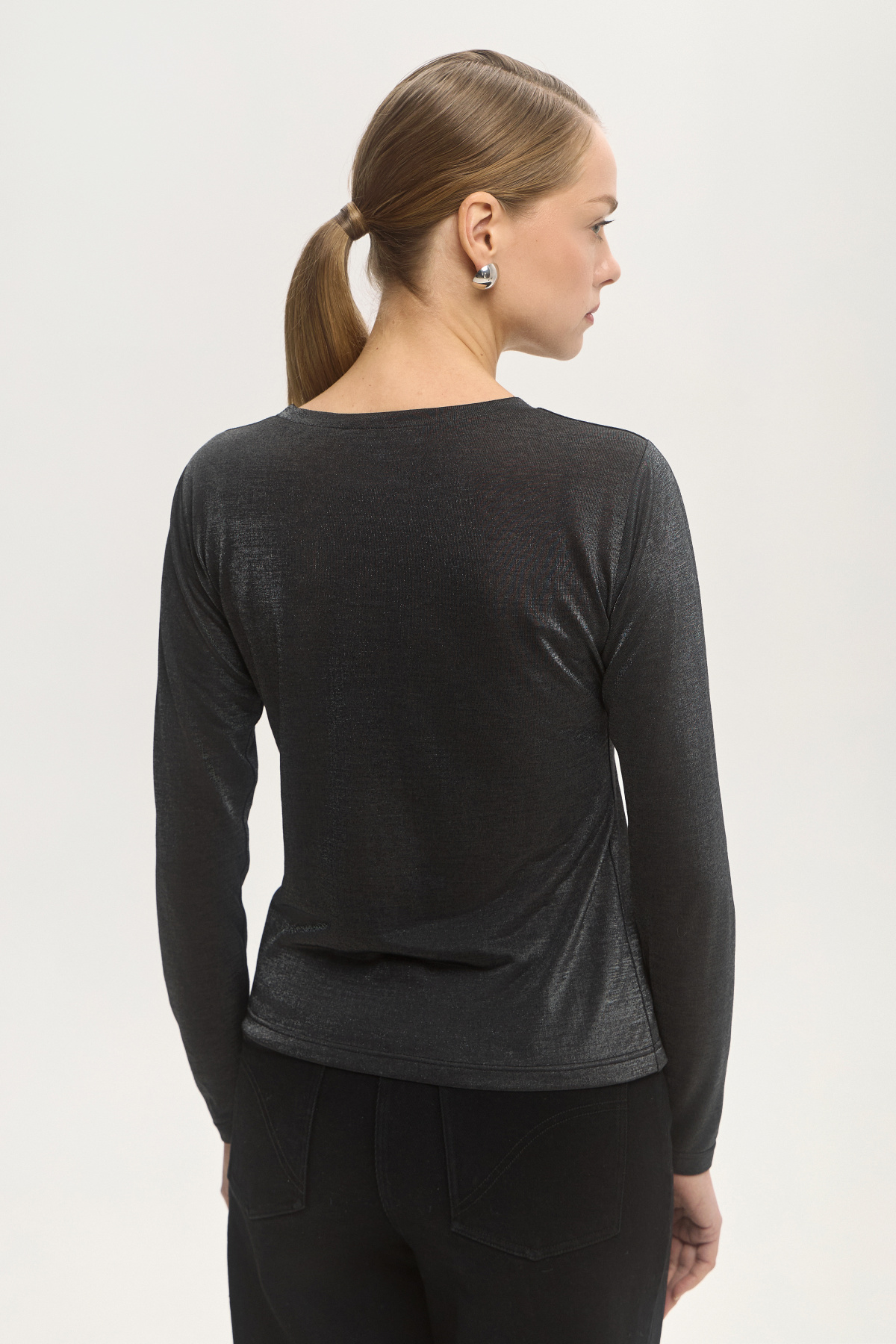 Лонгслив серый "Эхо вселенной" 2 Лонгслив серый "Эхо вселенной" 2