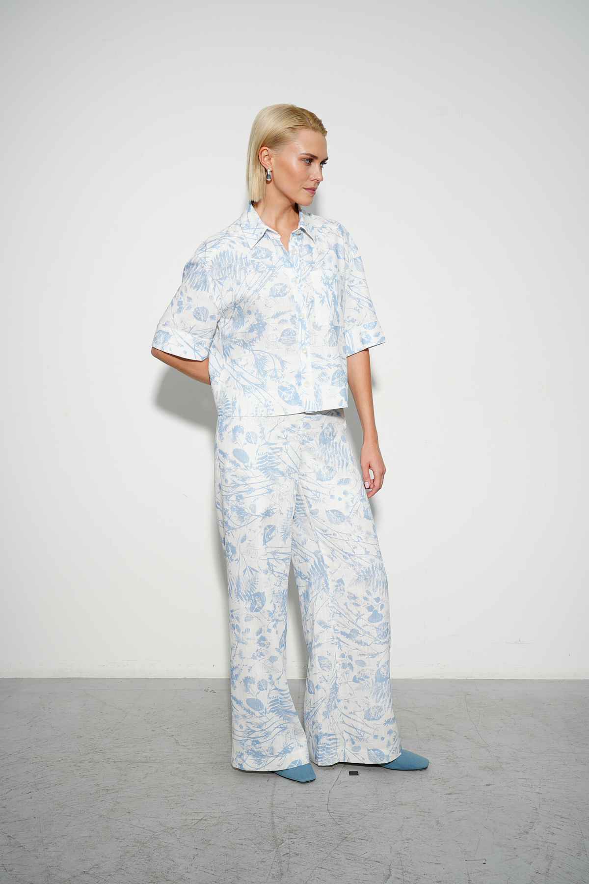 Рубашка "Льняной гербарий" 2 Рубашка "Льняной гербарий" 2