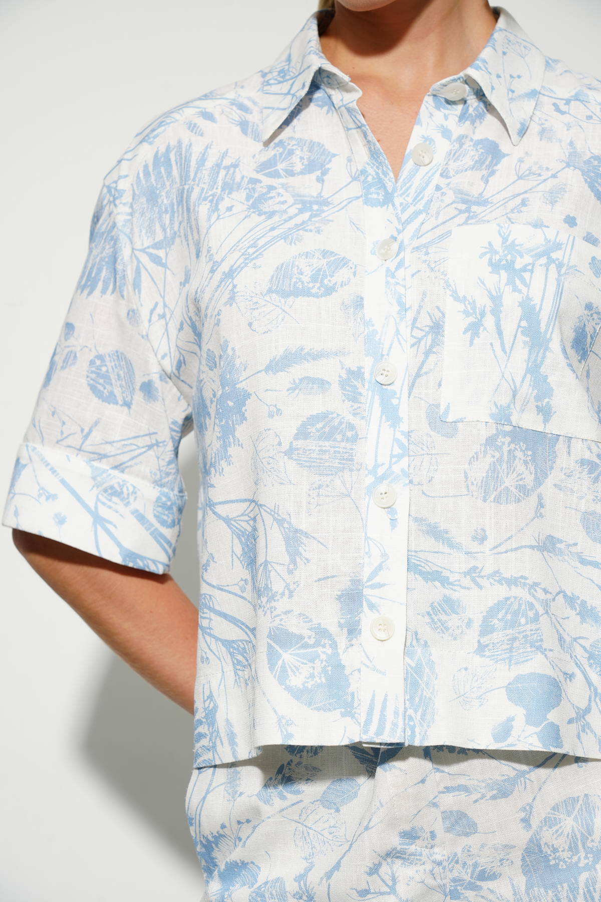 Рубашка "Льняной гербарий" 1 Рубашка "Льняной гербарий" 1