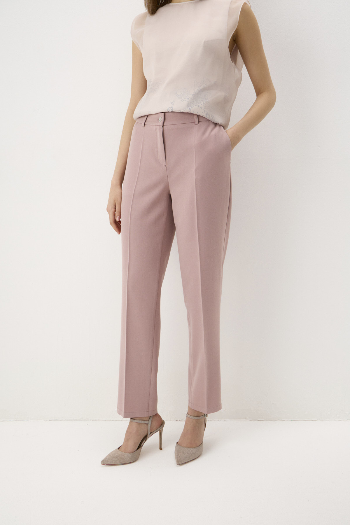 Брюки пудровые 8 Брюки пудровые 8
