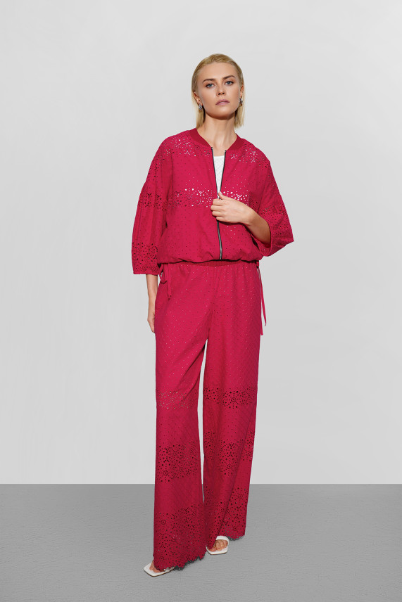 Брюки широкие шитьё "Ягодный микс" Брюки широкие шитьё "Ягодный микс"