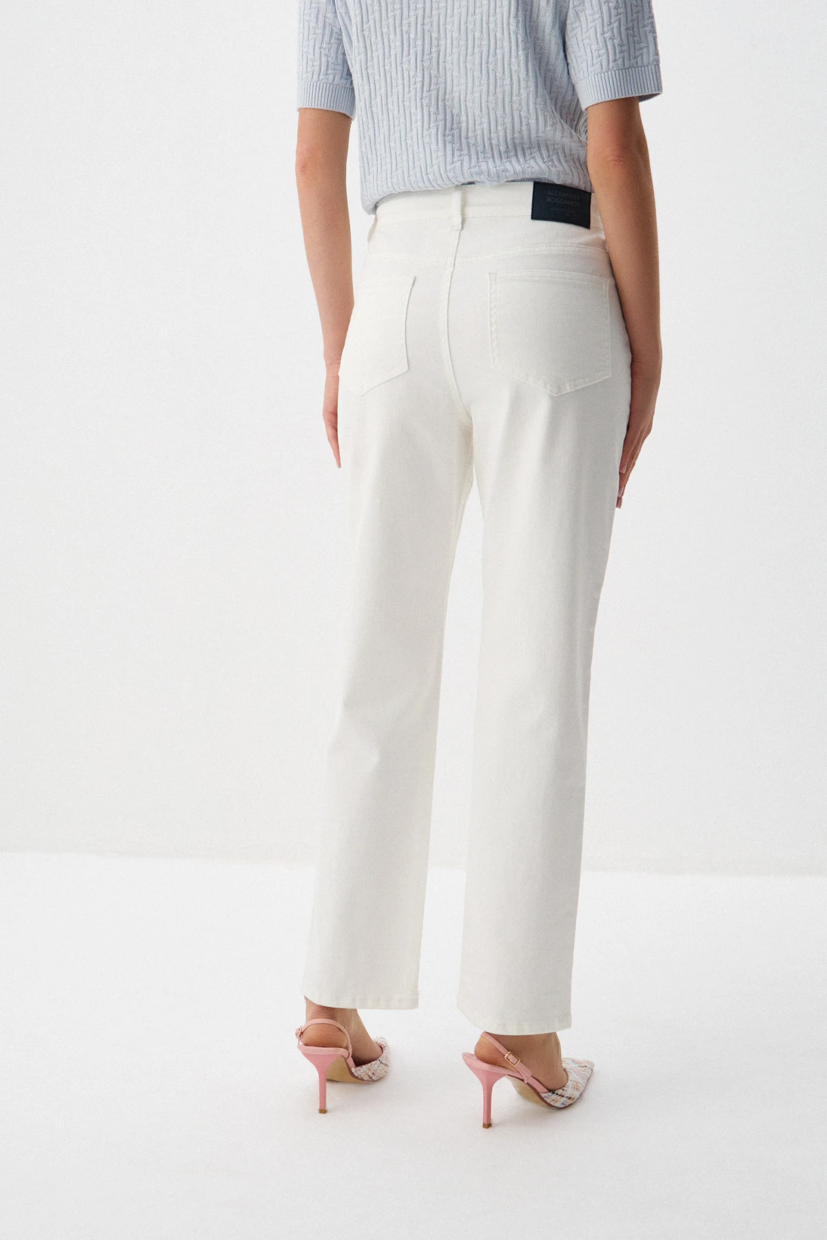 Брюки джинсовые светлые 2