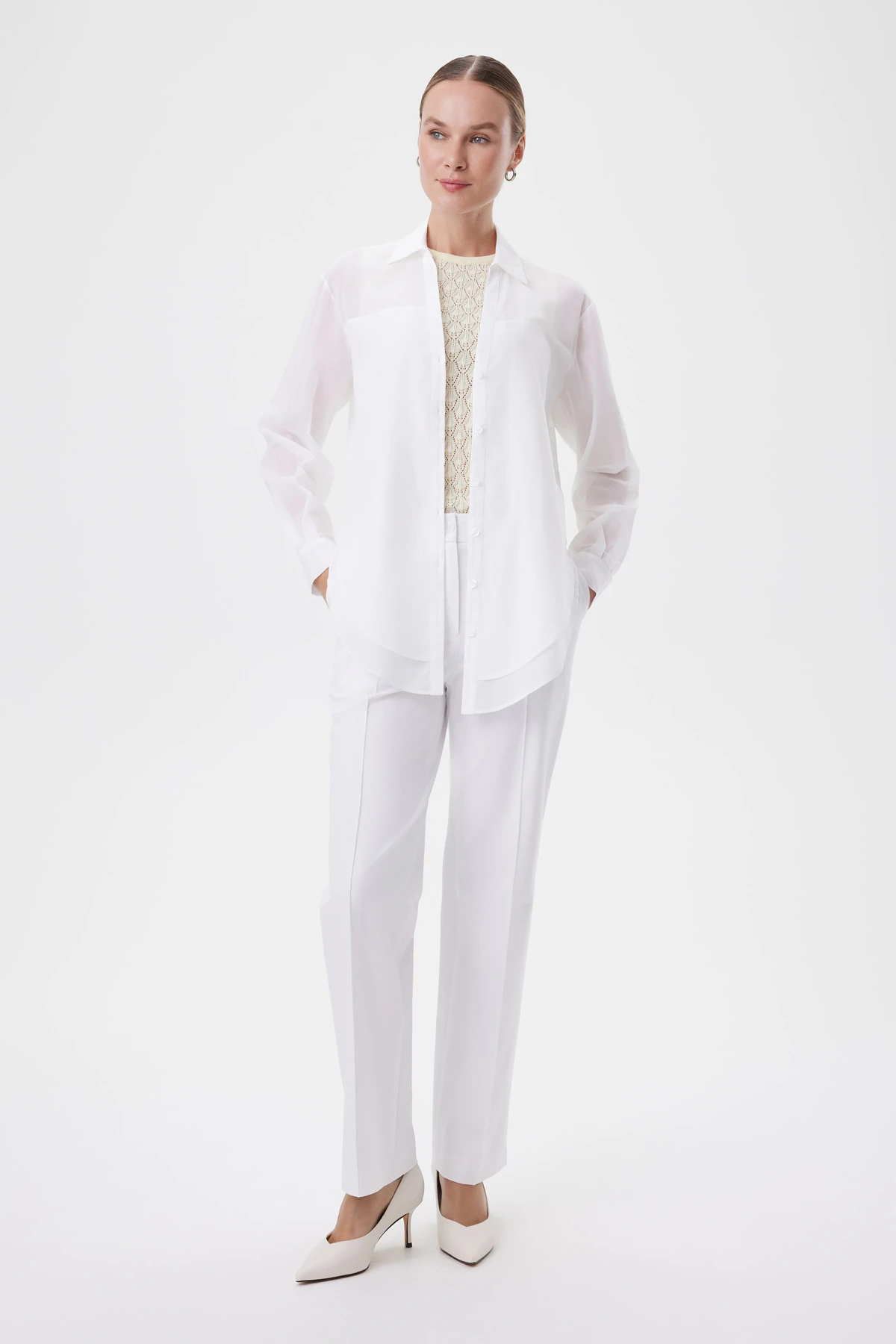 Брюки белые 3