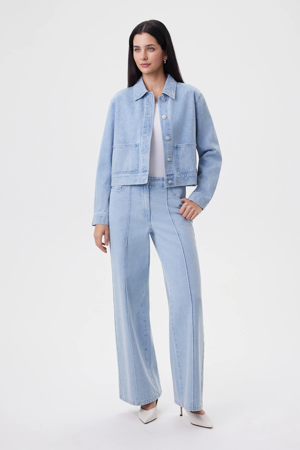 Топ вязаный белый 1