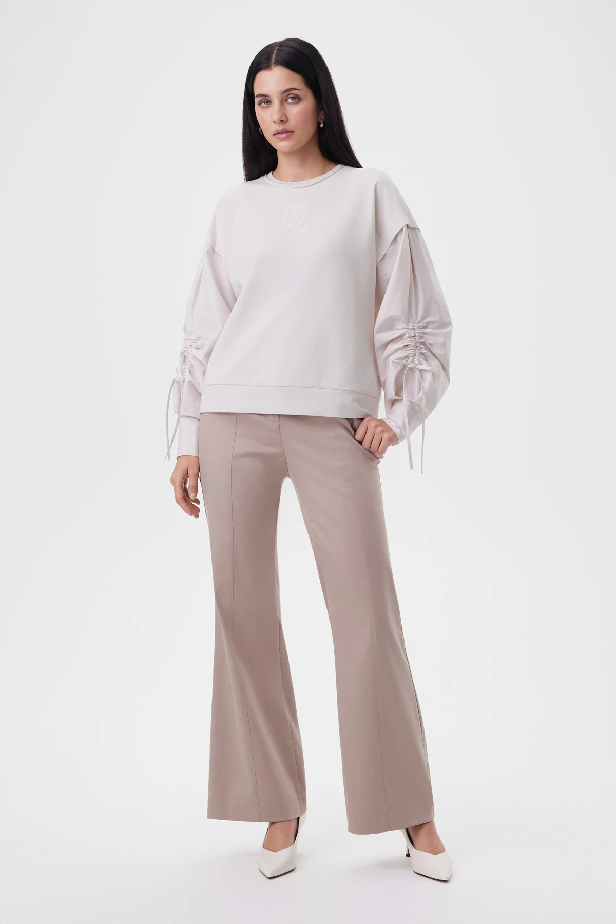 Брюки "Оттенки миндаля" 3