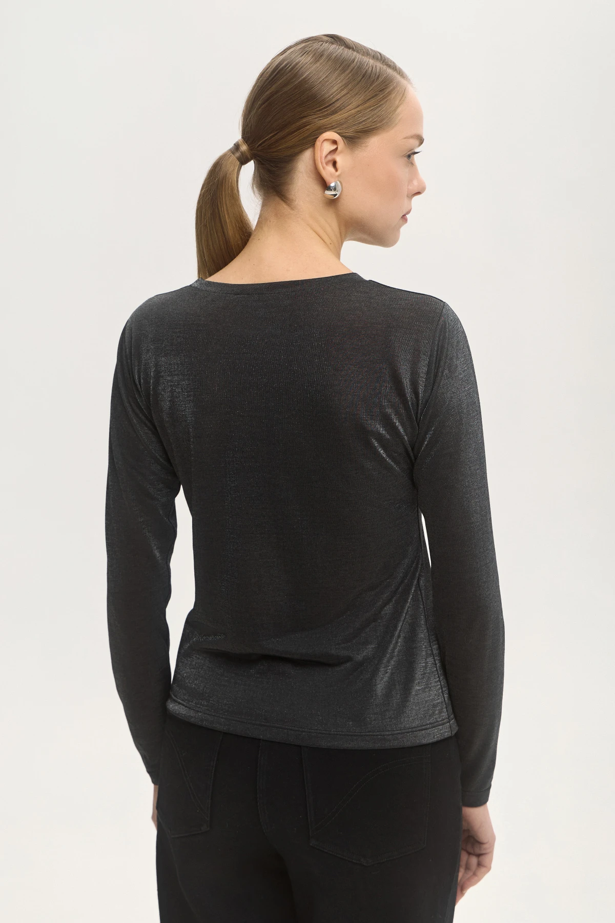 Лонгслив серый "Эхо вселенной" 2