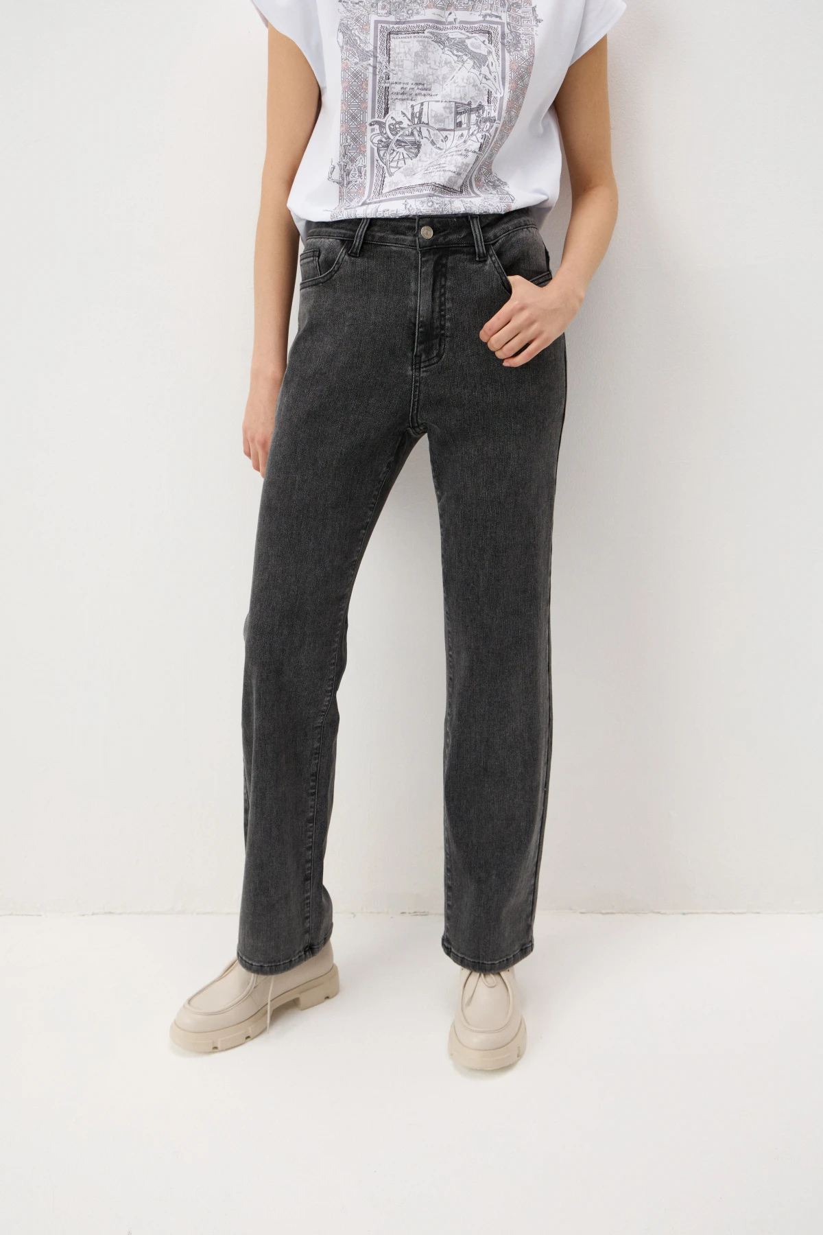 Джинсы серые 3