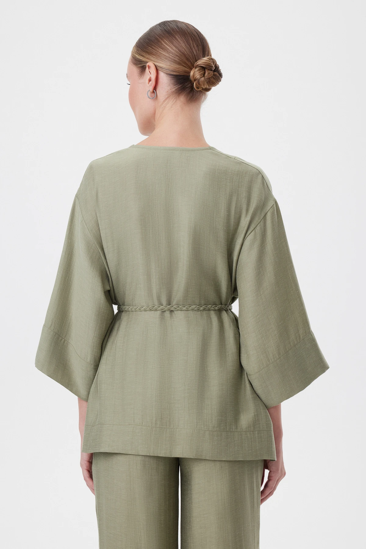 Жакет с поясом «Олива» 4