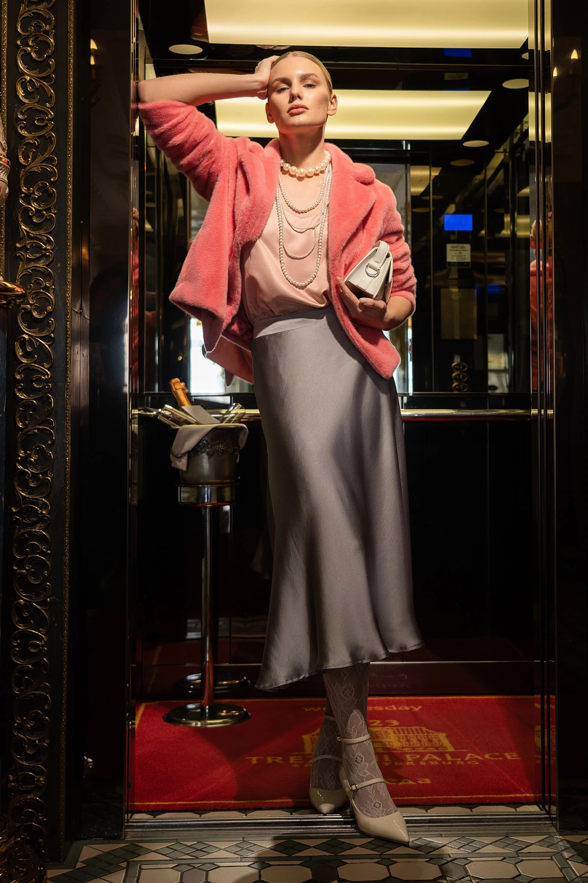 Шуба "Возвращение фламинго" 2