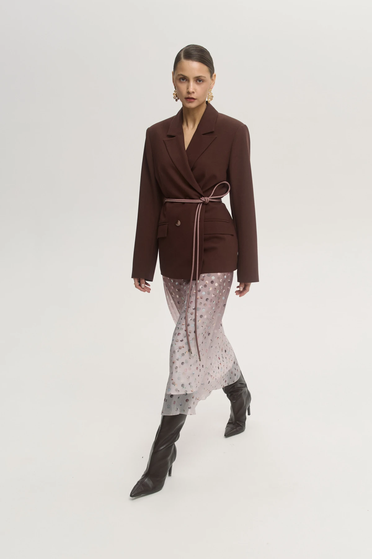 Пояс-шнур АB коричневый 1