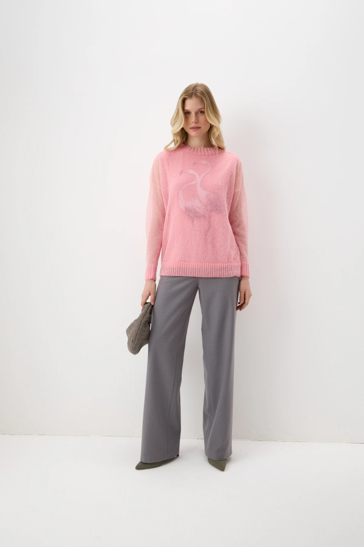 Джемпер "Возвращение фламинго" 6