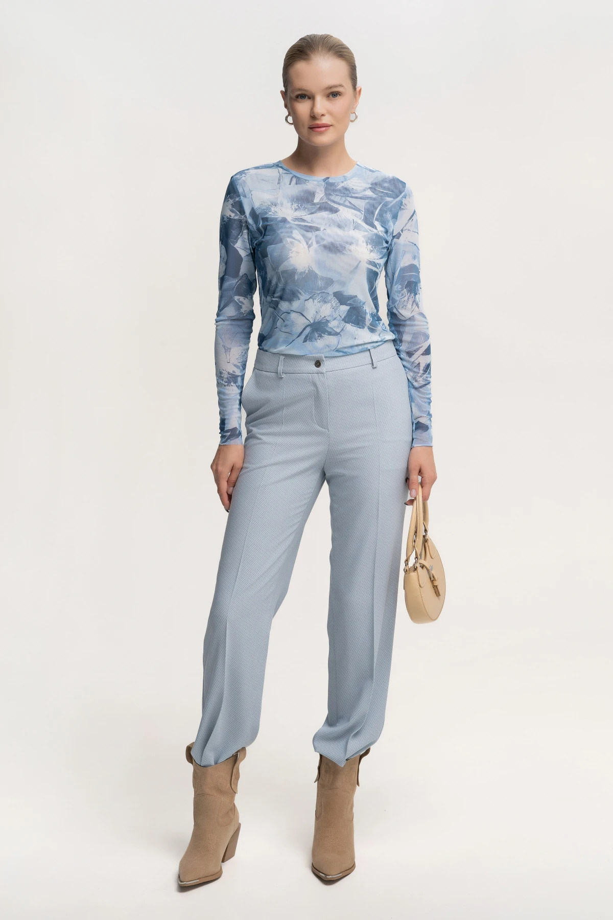 Брюки "Голубая орхидея" 2