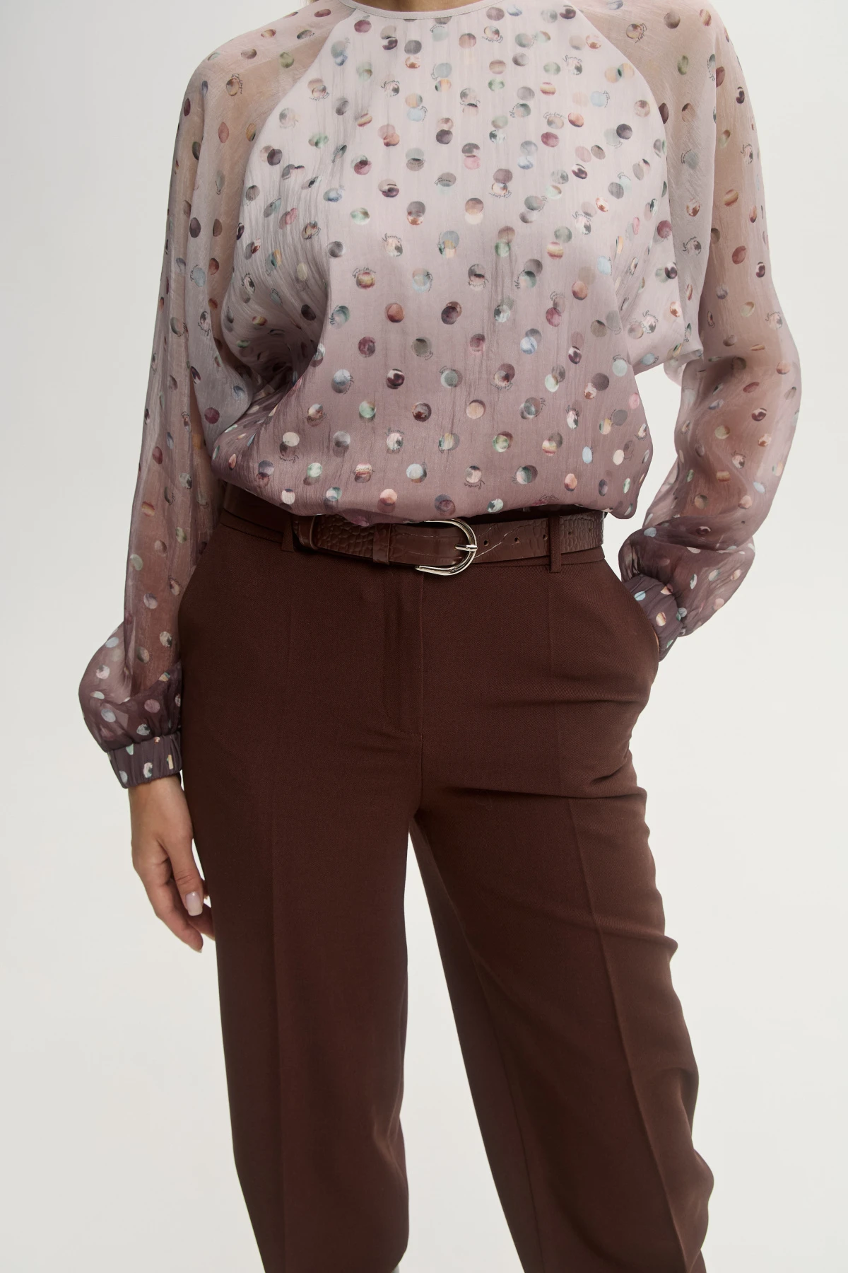 Пояс АB коричневый 3 см 1