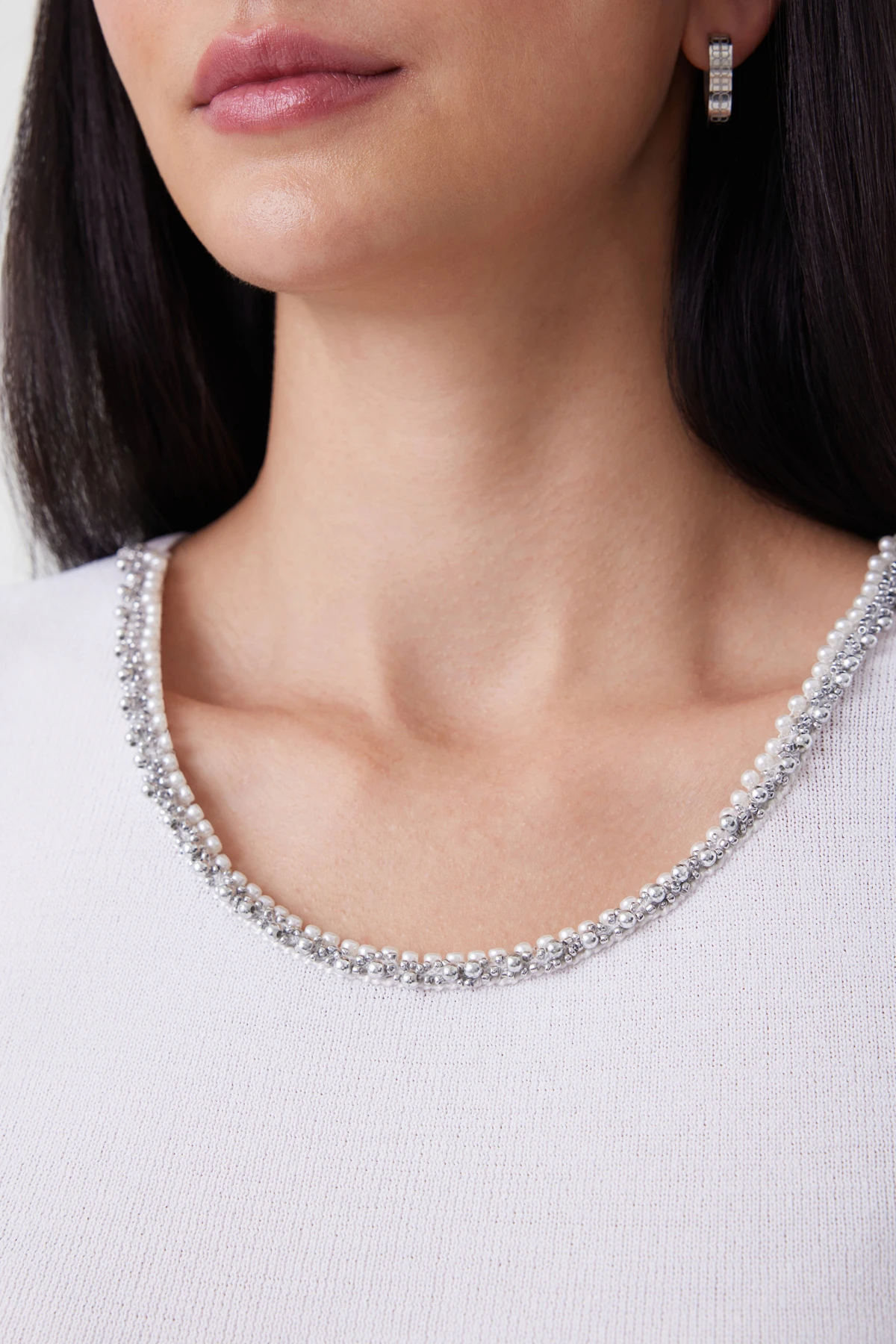 Топ вязаный белый 5