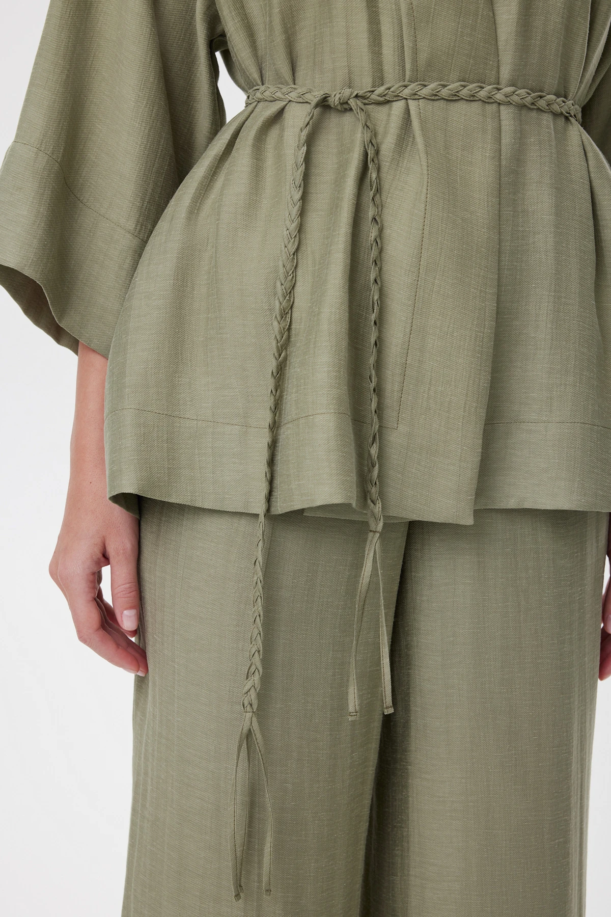 Жакет с поясом «Олива» 5