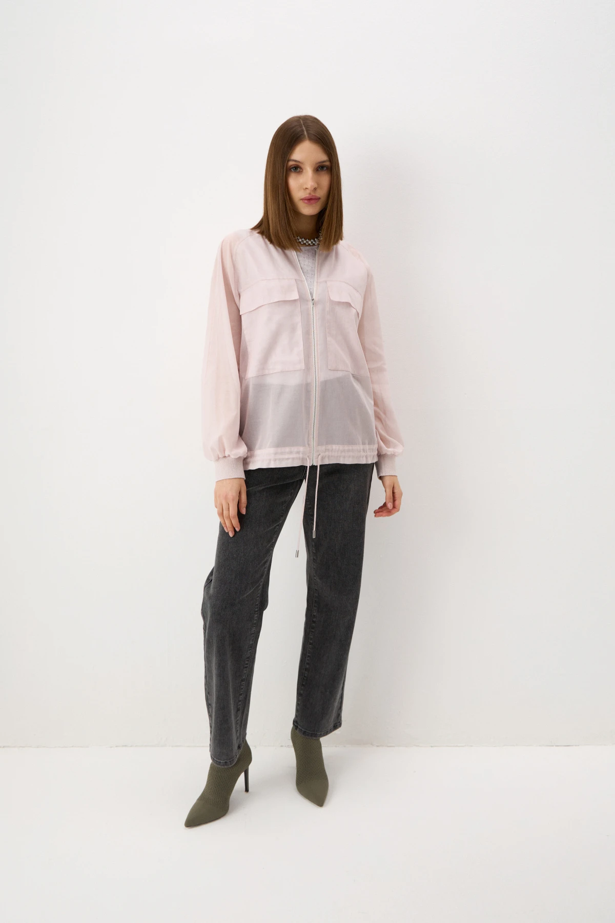 Бомбер пудровый 4