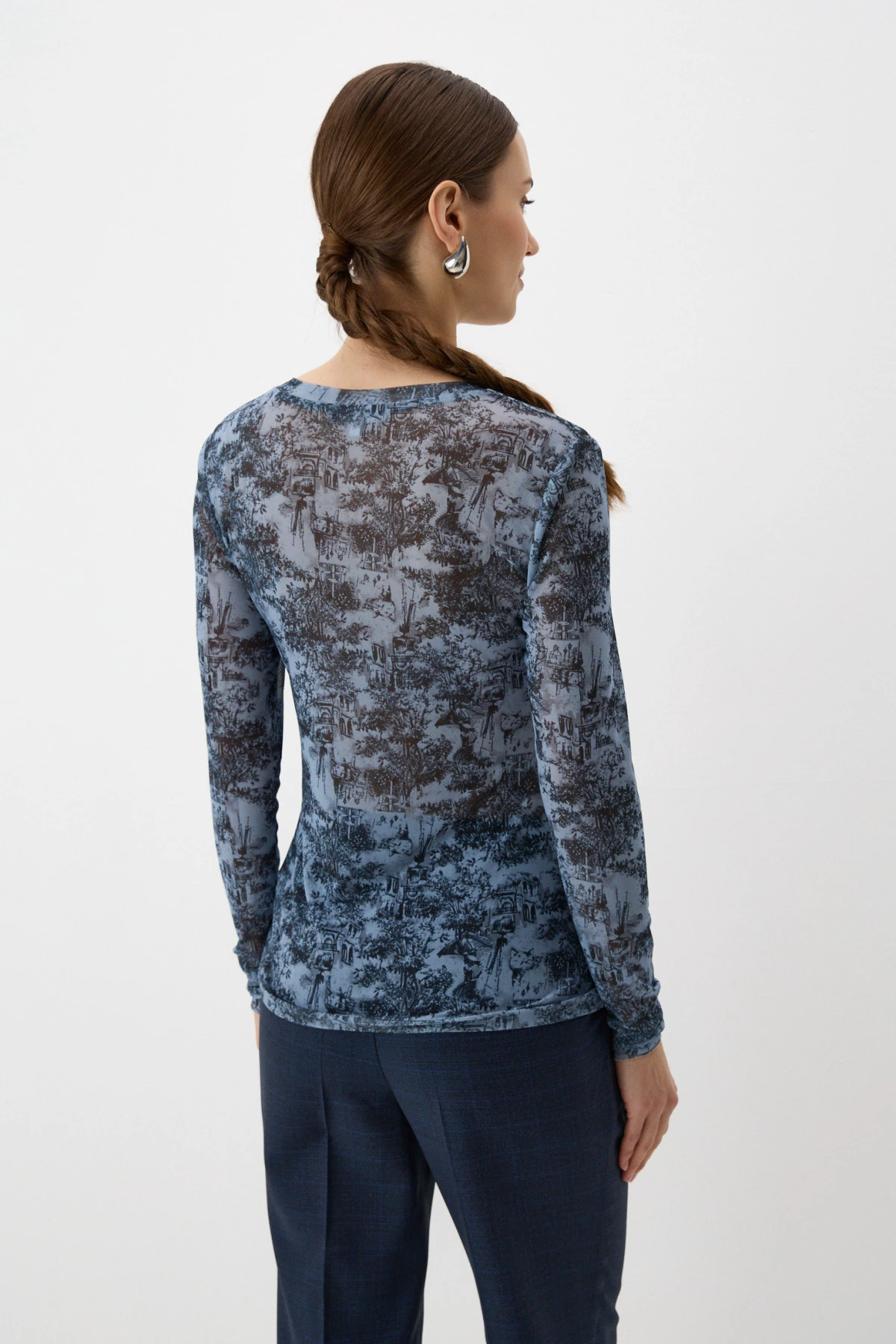 Лонгслив "Гравюры северной сказки" 2