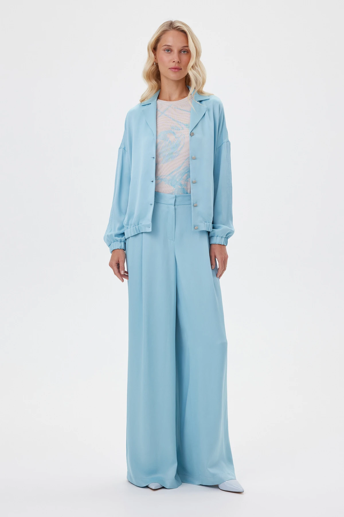 Блузон на пуговицах "Лазурная прогулка" 1