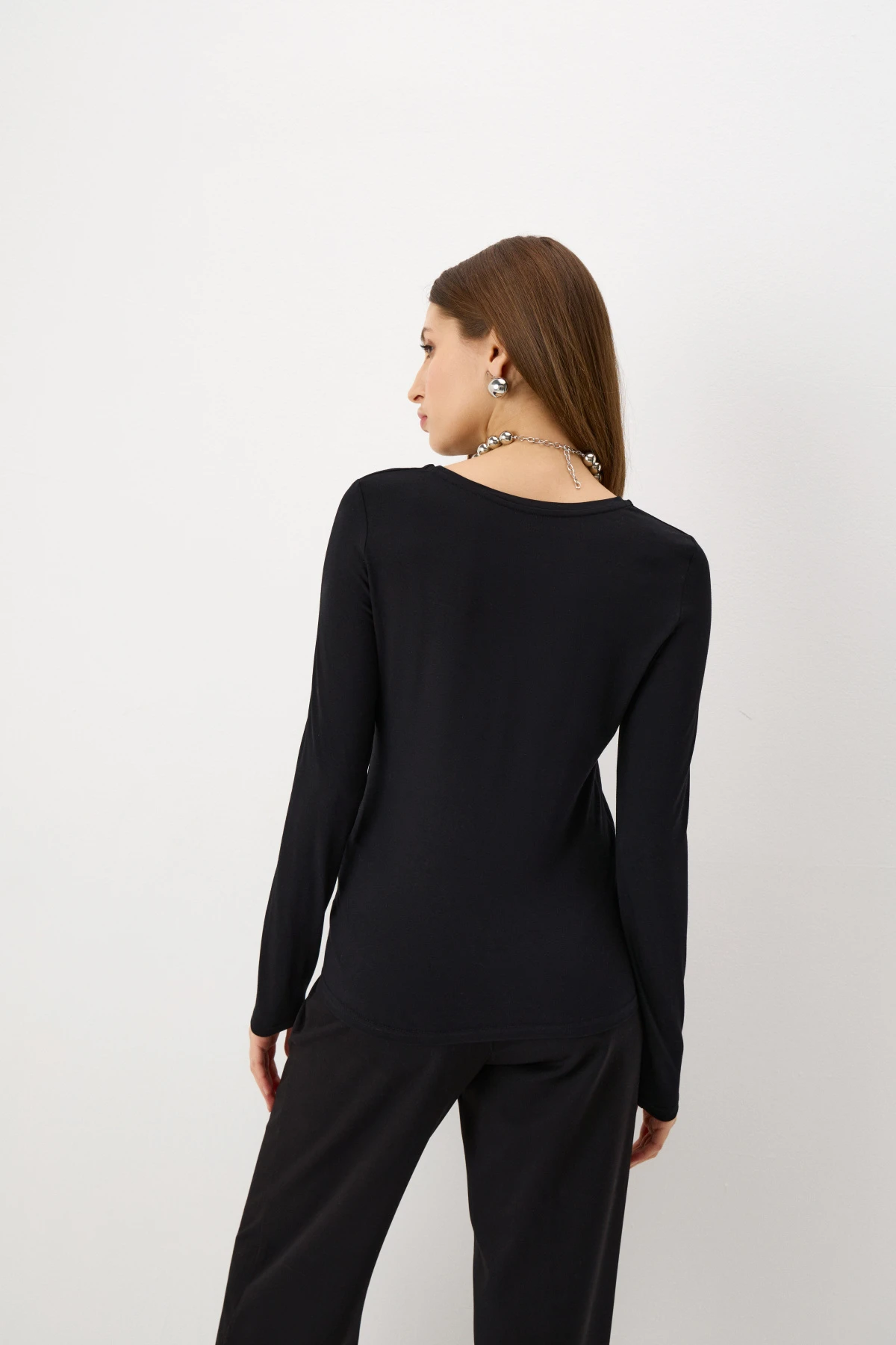 Лонгслив черный 2