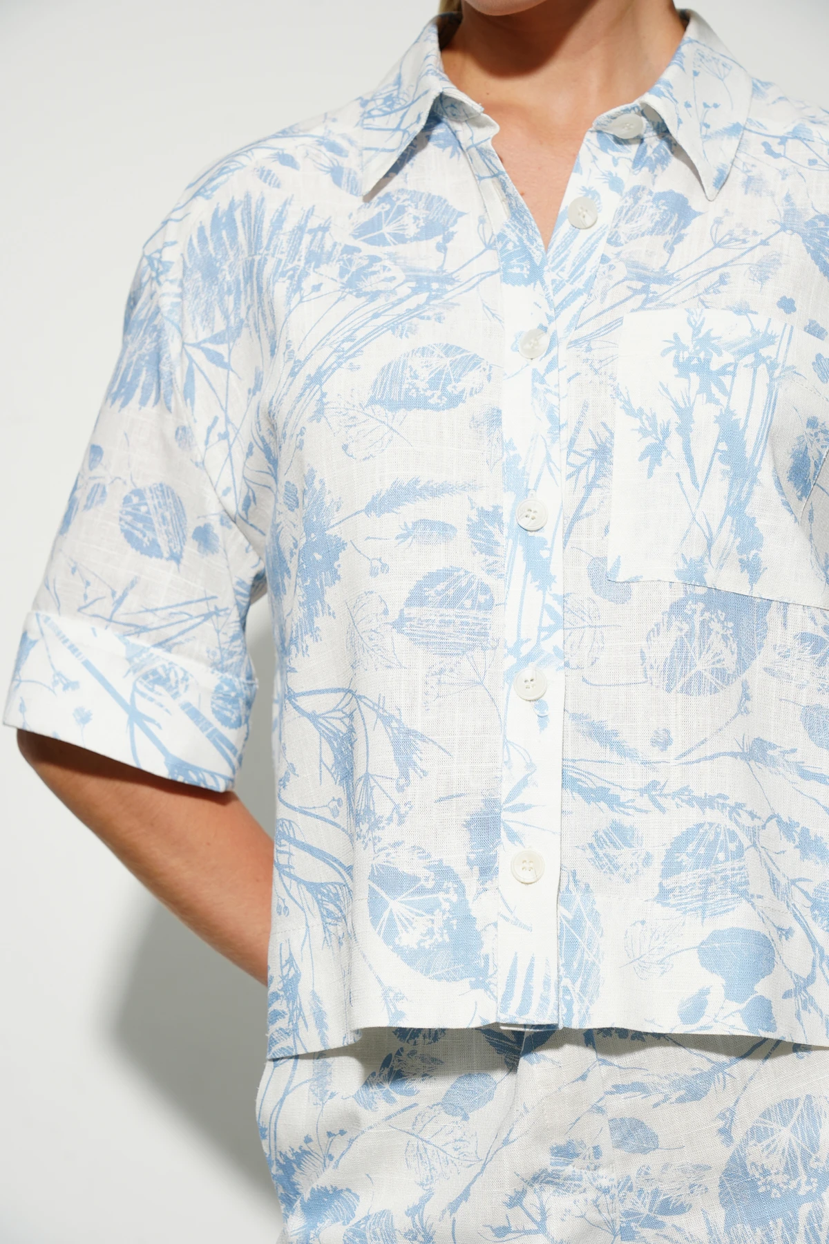 Рубашка "Льняной гербарий" 1