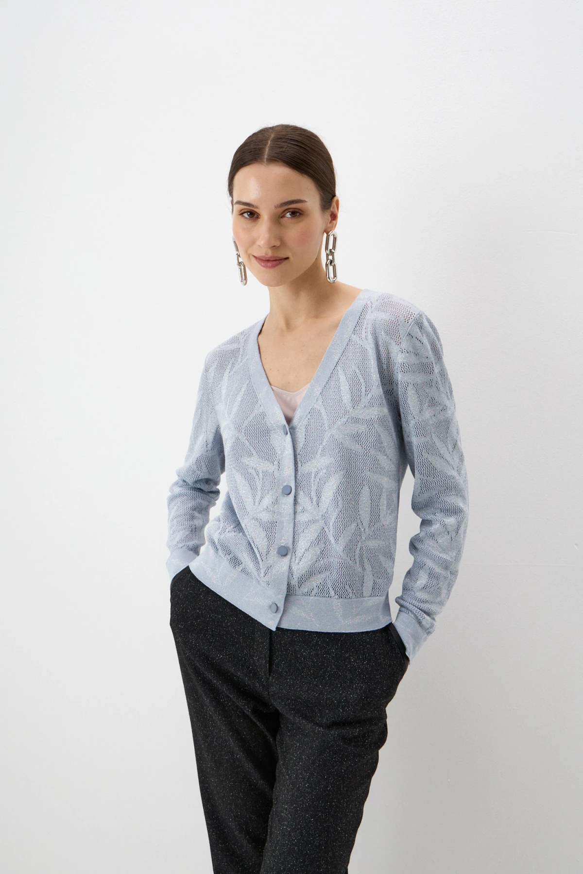 Кардиган голубой 2