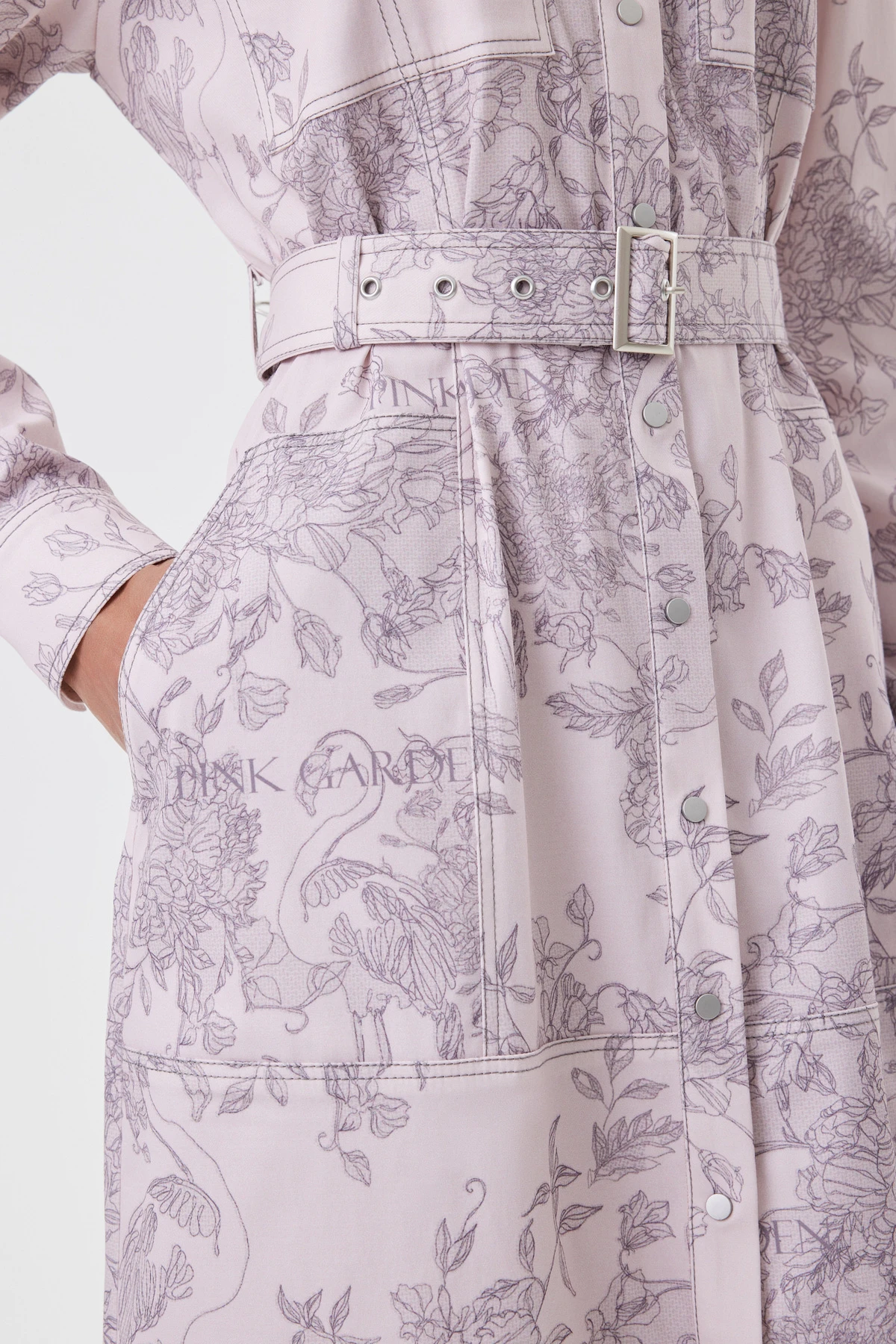 Платье с поясом "Розовые мечты" 2