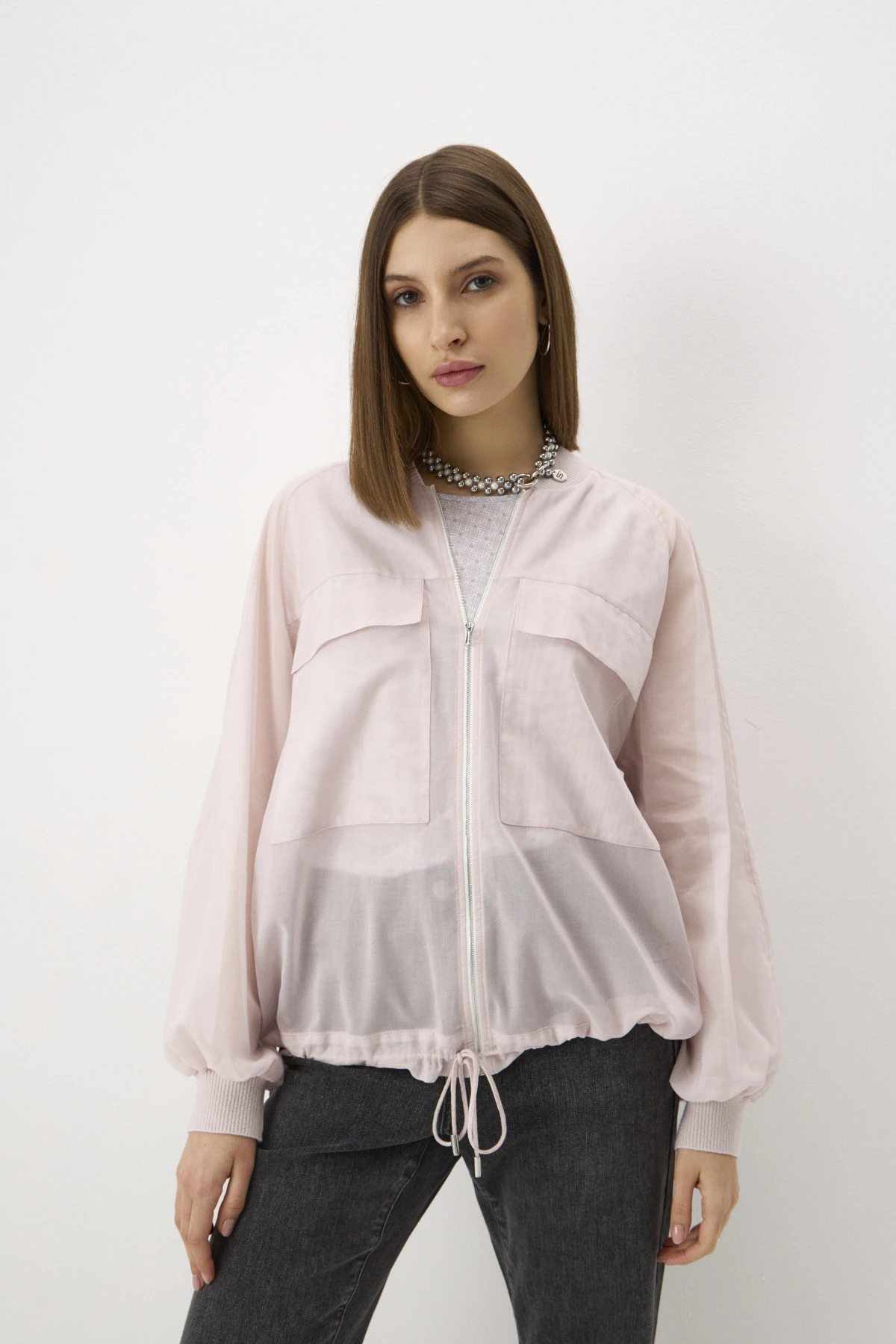 Бомбер пудровый 5