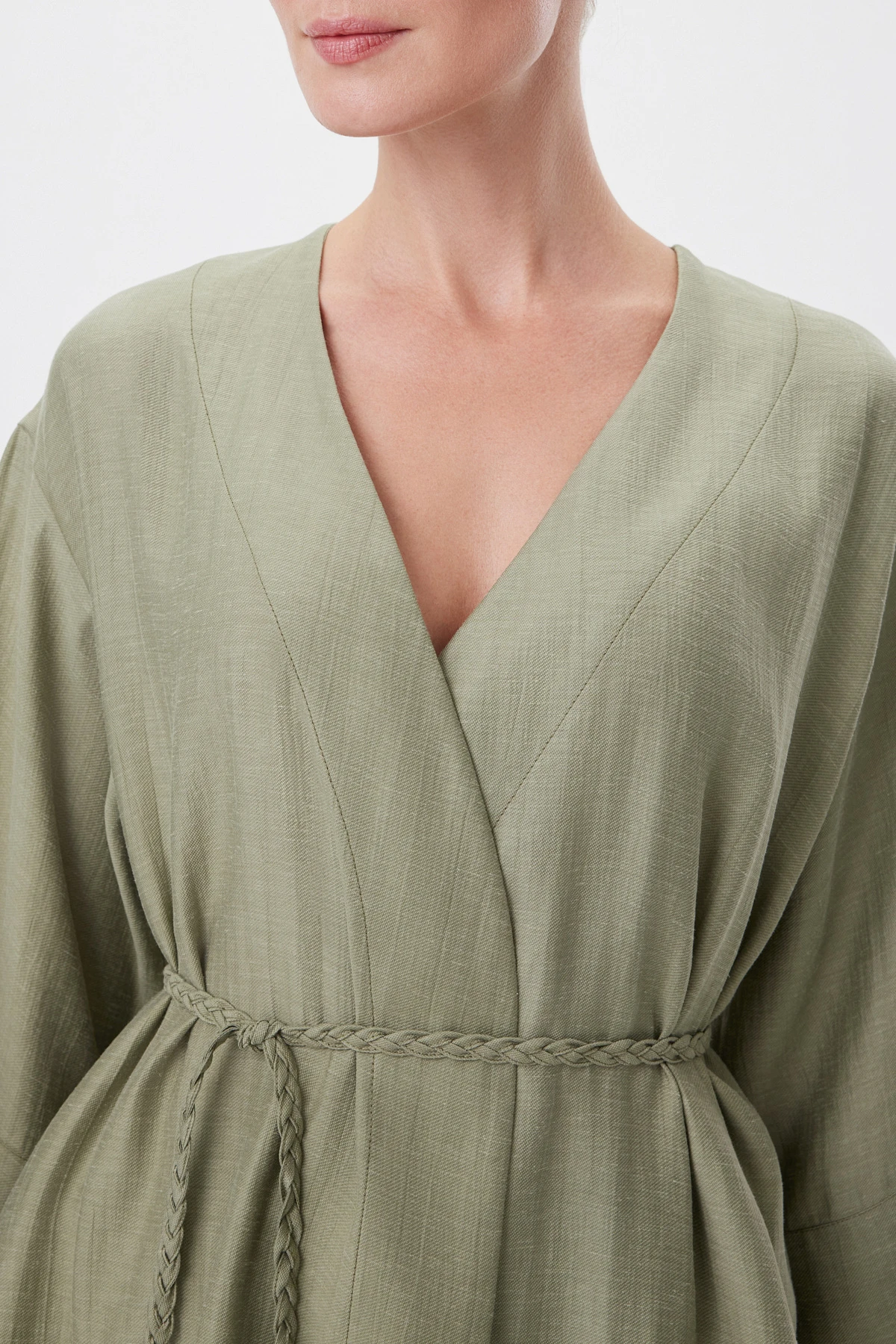 Жакет с поясом «Олива» 7