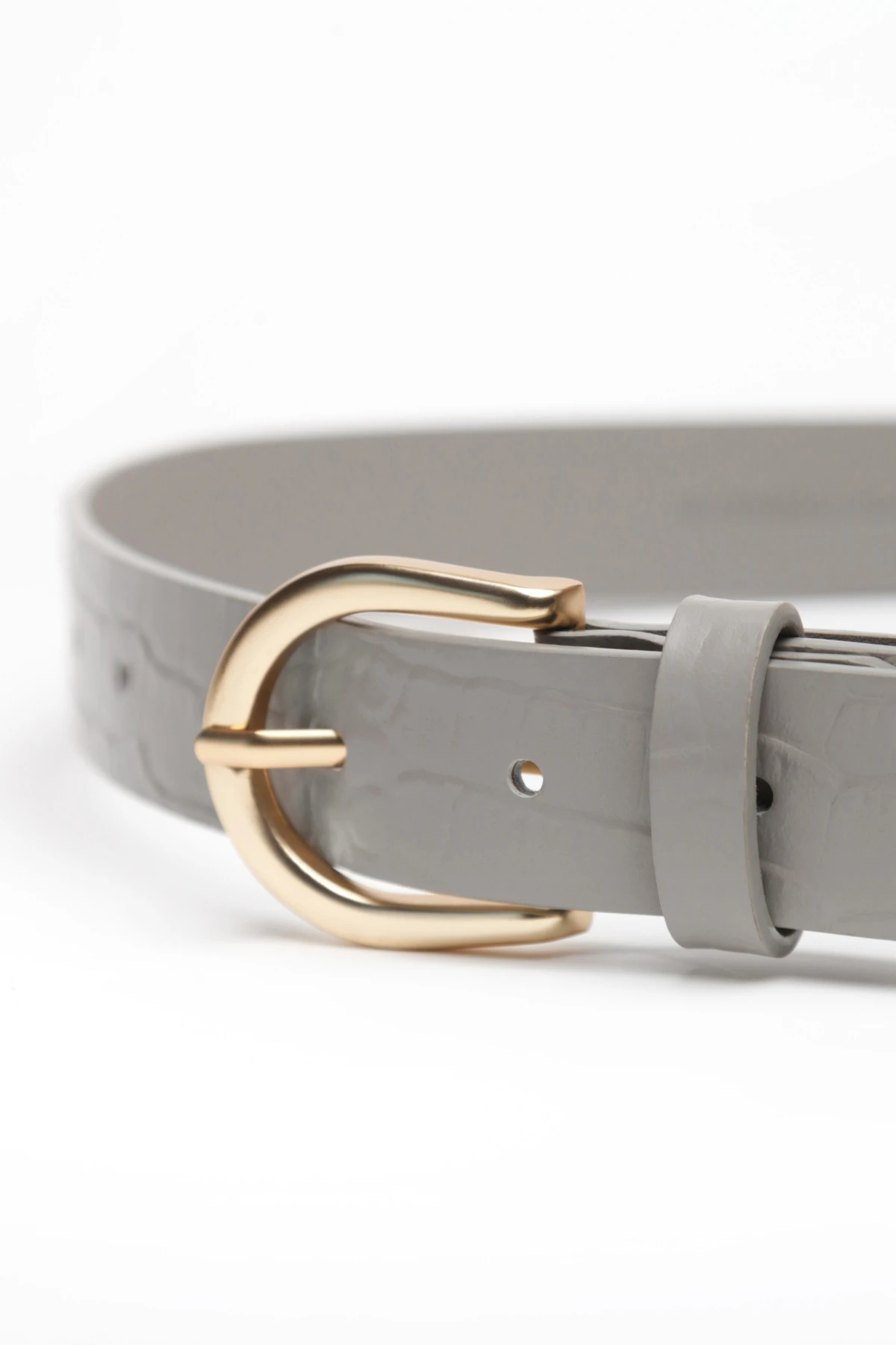 Пояс светло-серый 3 см 2