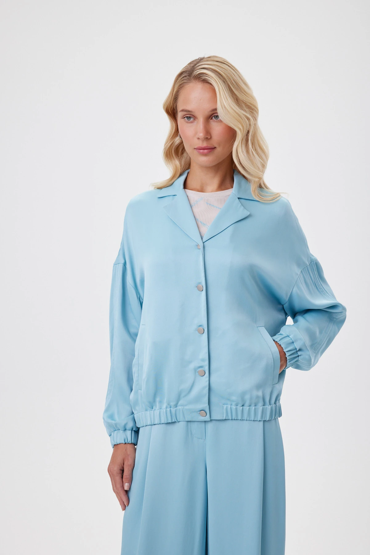 Блузон на пуговицах "Лазурная прогулка" 7