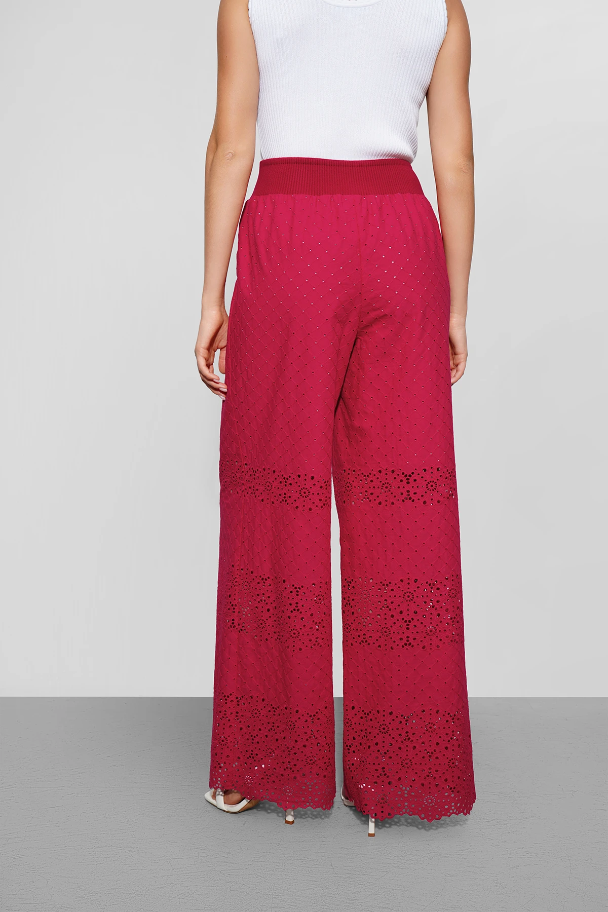 Брюки широкие шитьё "Ягодный микс" 4