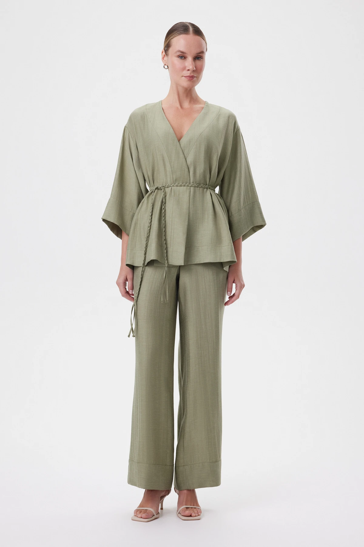 Жакет с поясом «Олива» 6