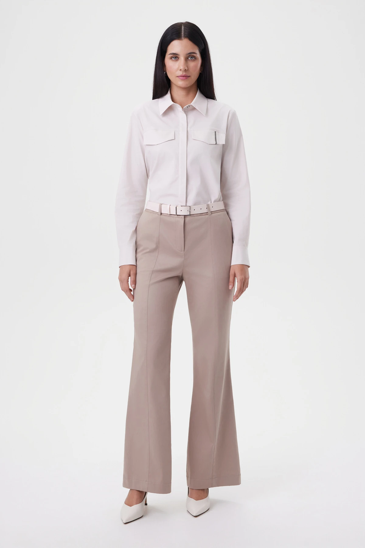 Блузка "Оттенки миндаля" 5