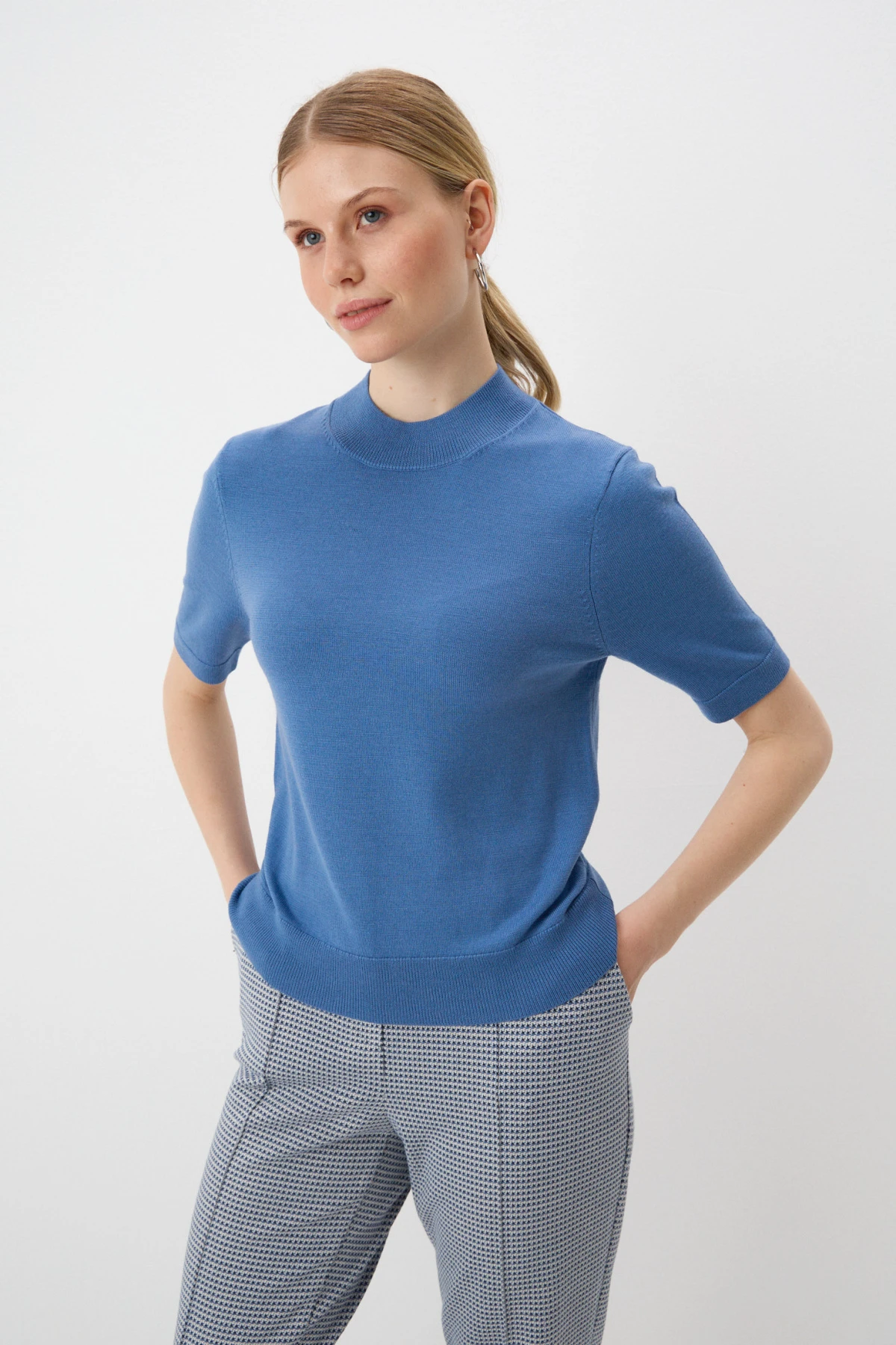 Джемпер синий 4