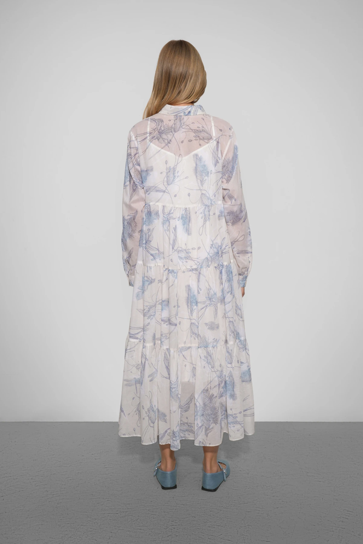 Платье-рубашка "Летний этюд" 2