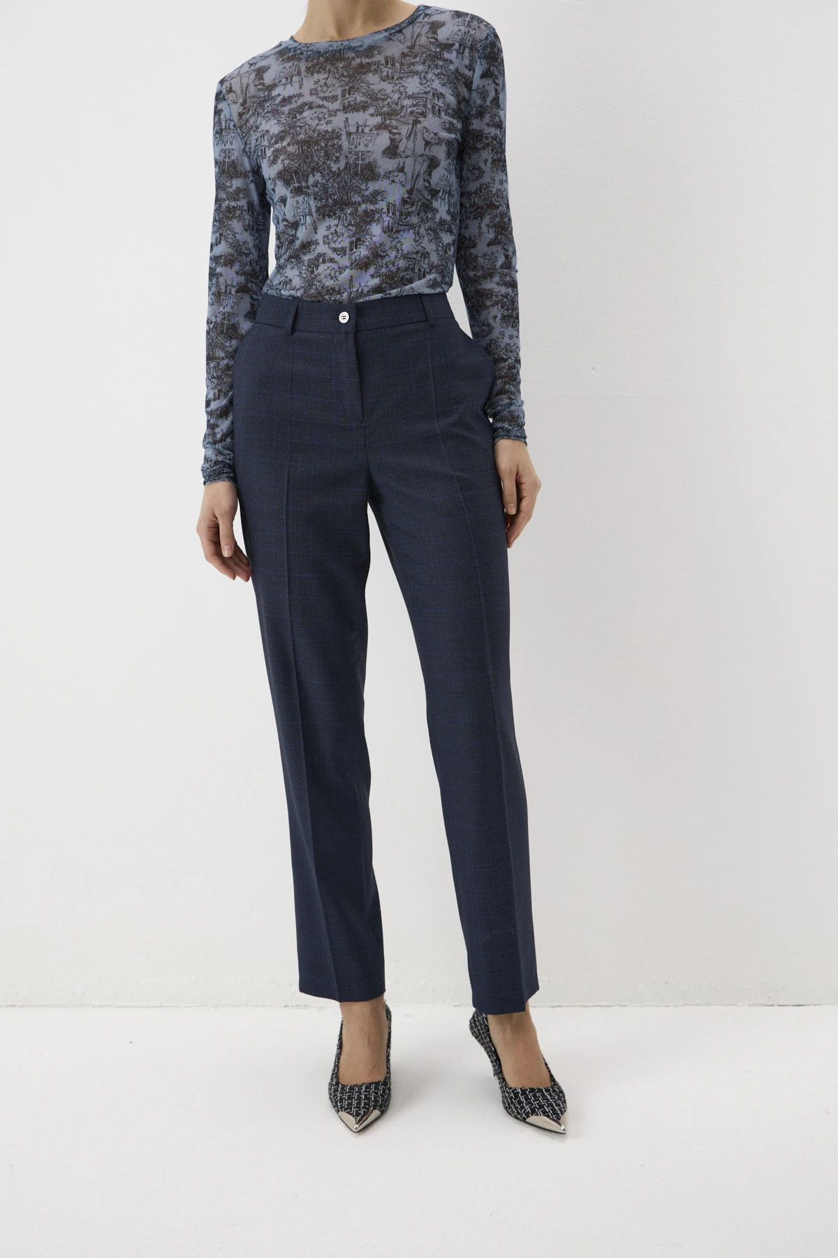 Брюки синие 5