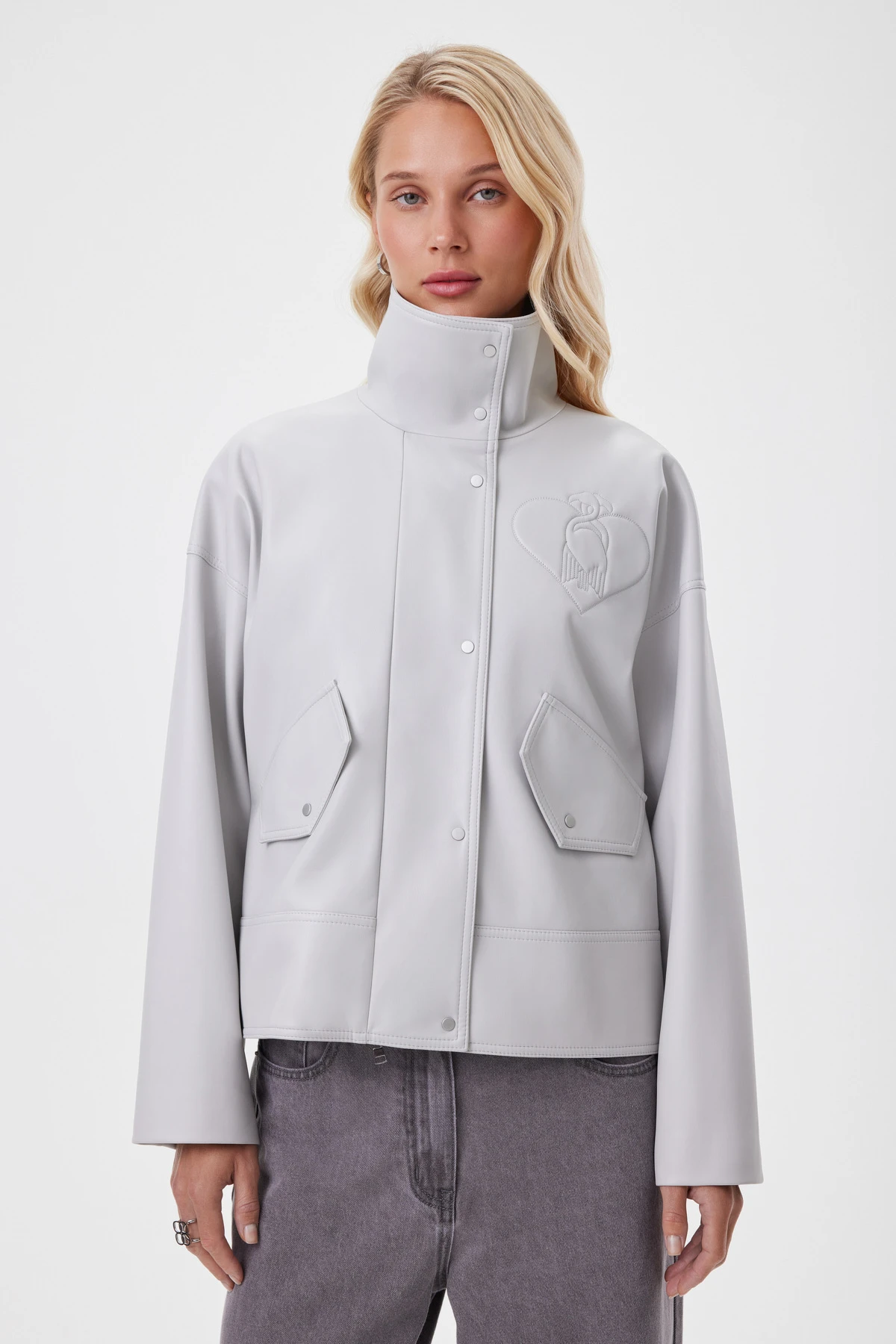 Куртка серая «Семейные ценности» 2