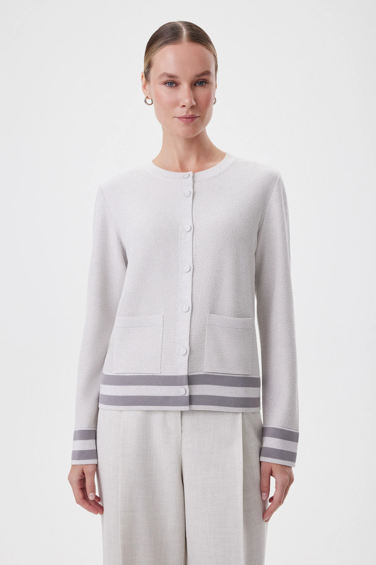 Джемпер на пуговицах «Осязание» 6