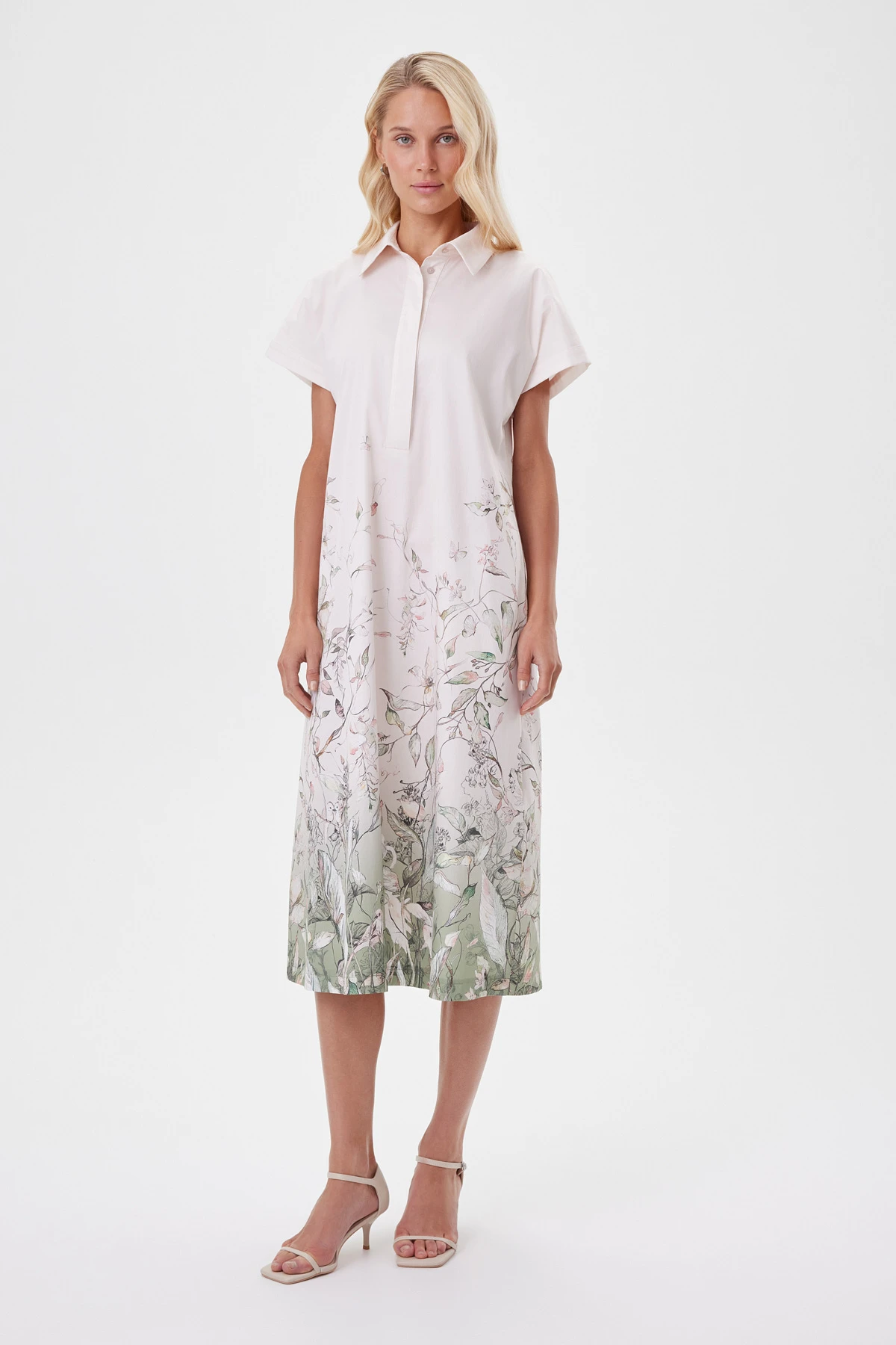 Платье с поясом «Флорариум» 6