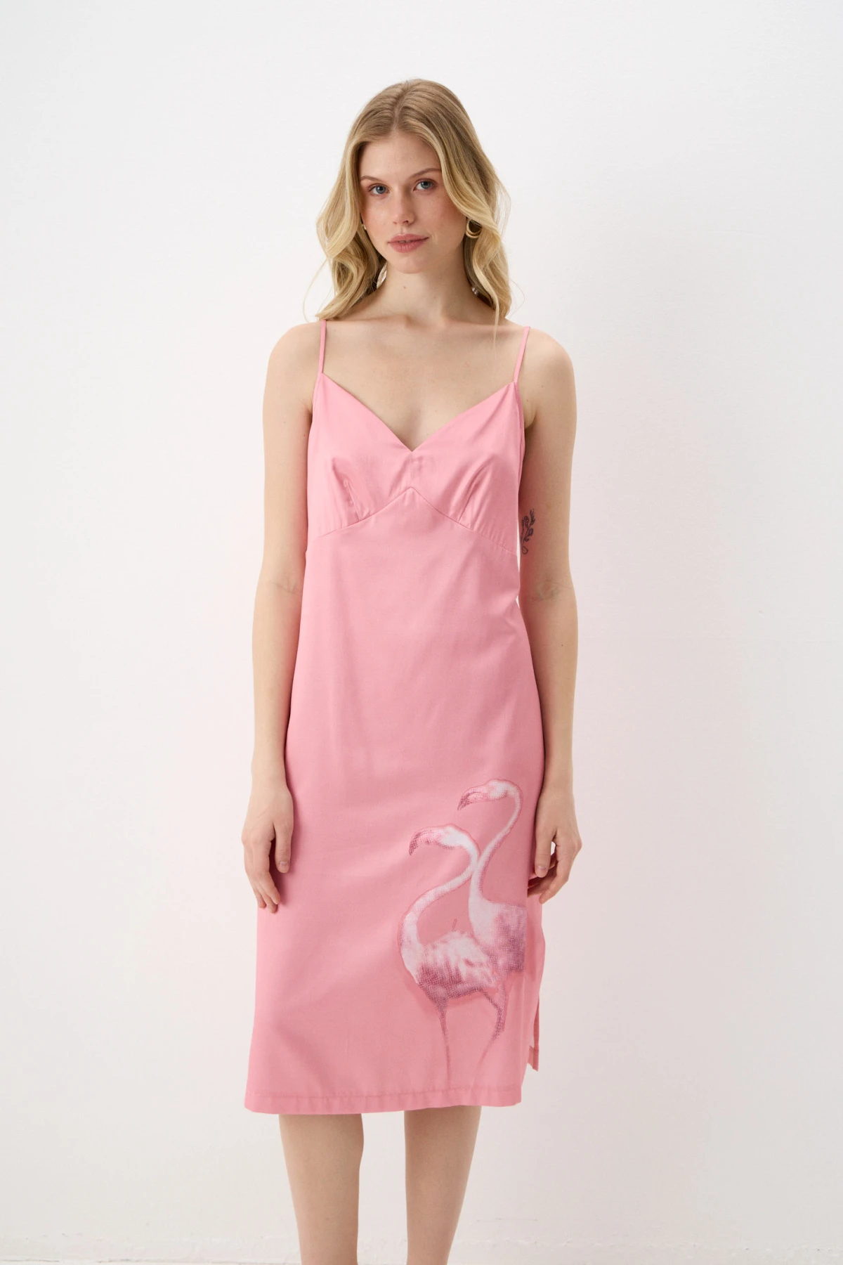 Платье "Возвращение фламинго" 3
