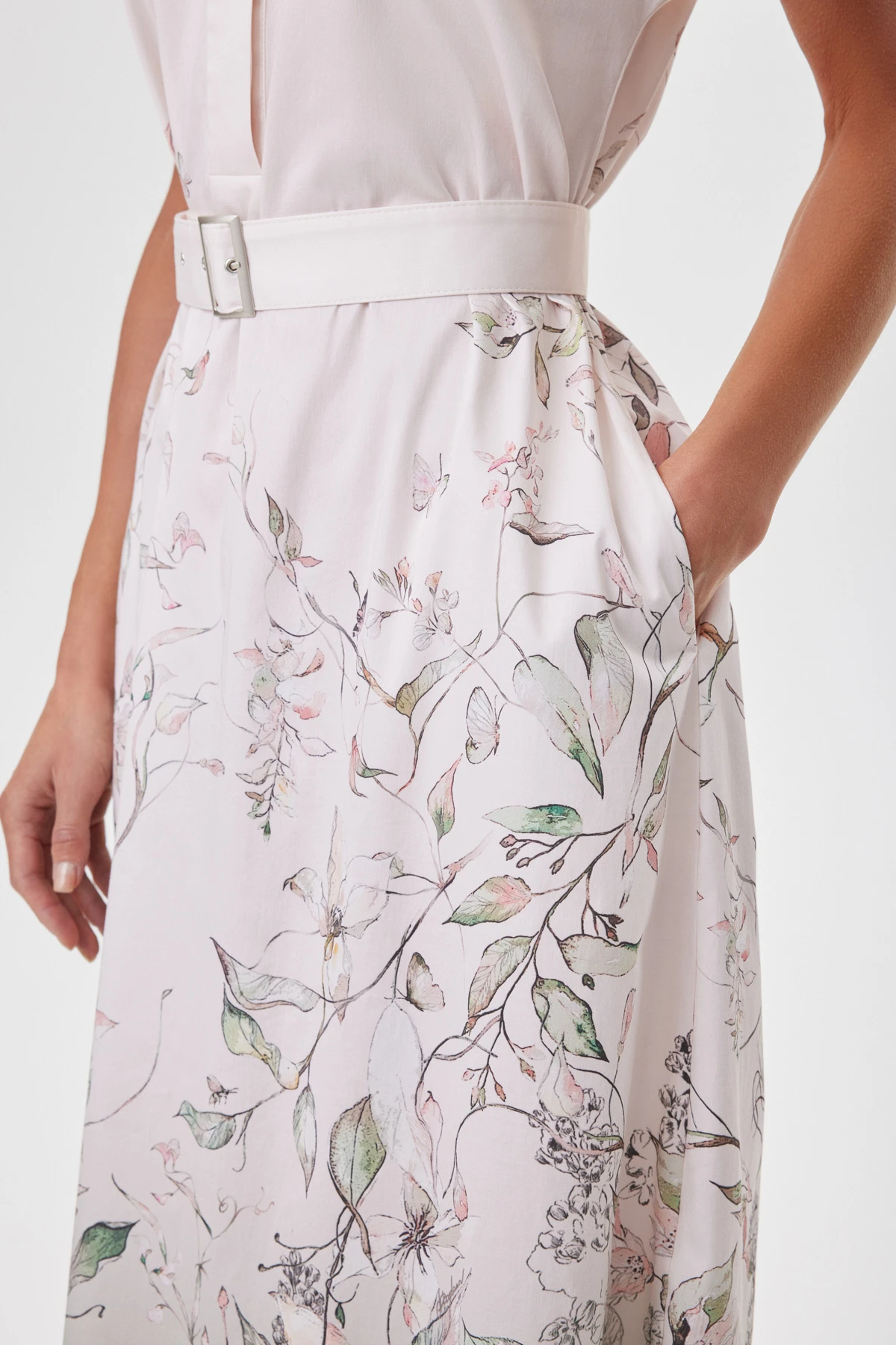 Платье с поясом «Флорариум» 4