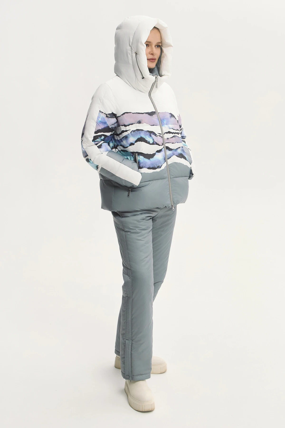 Брюки утеплённые "Акварельная фантазия" 5