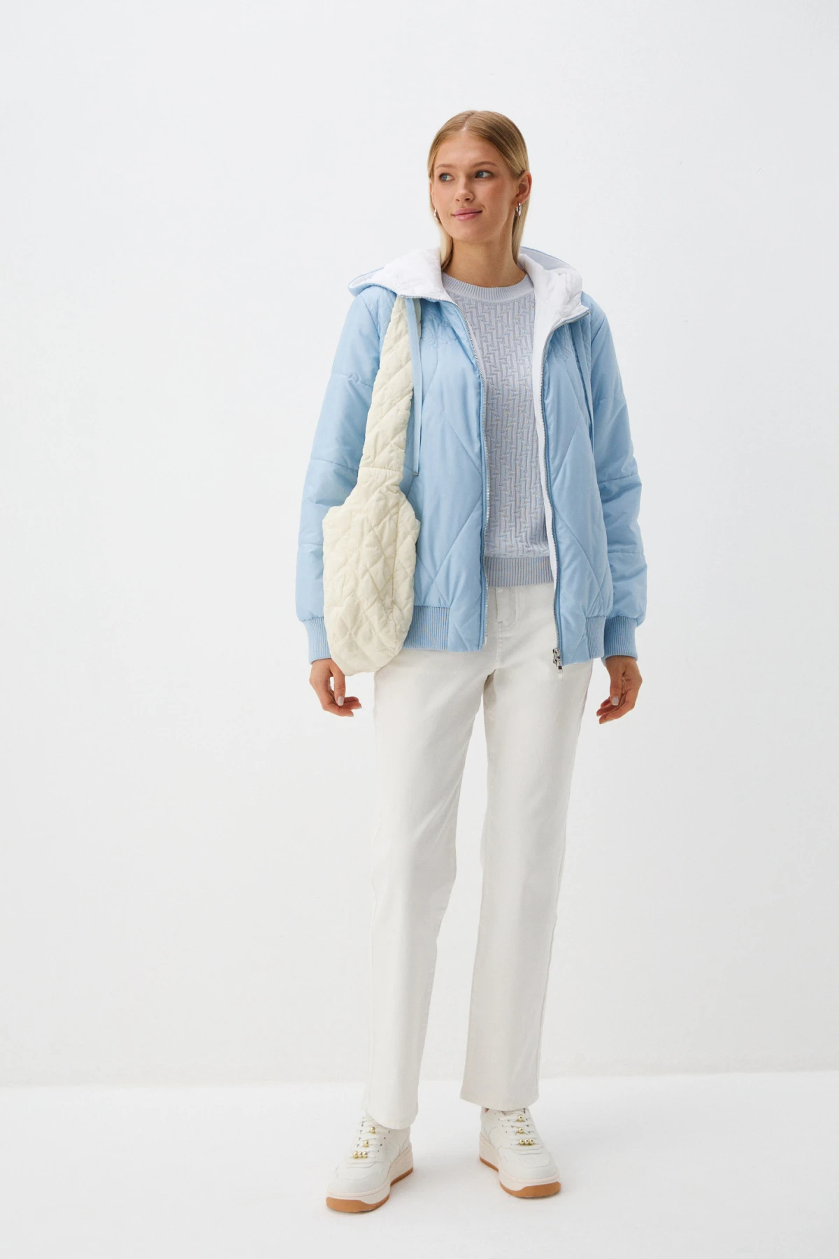 Брюки джинсовые светлые 4