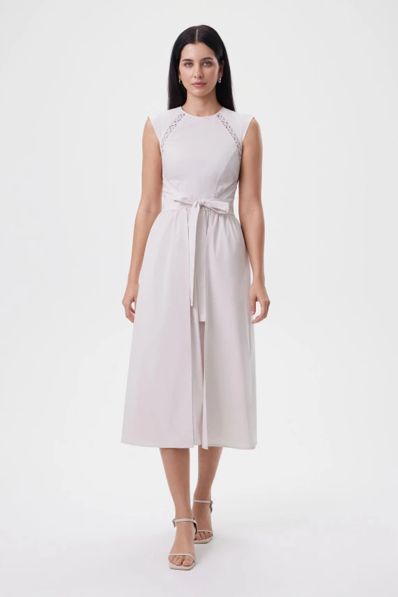 Платье "Оттенки миндаля"