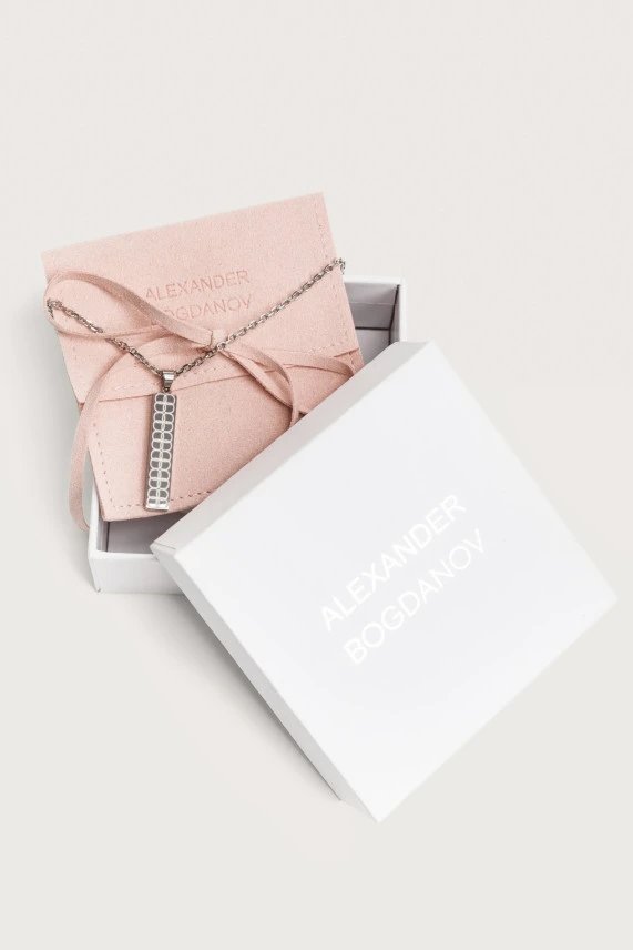 Кулон прямоугольный "88" с чехлом