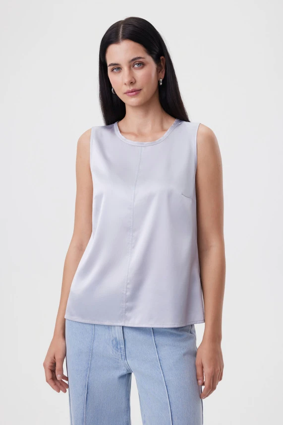 Топ серебряный 