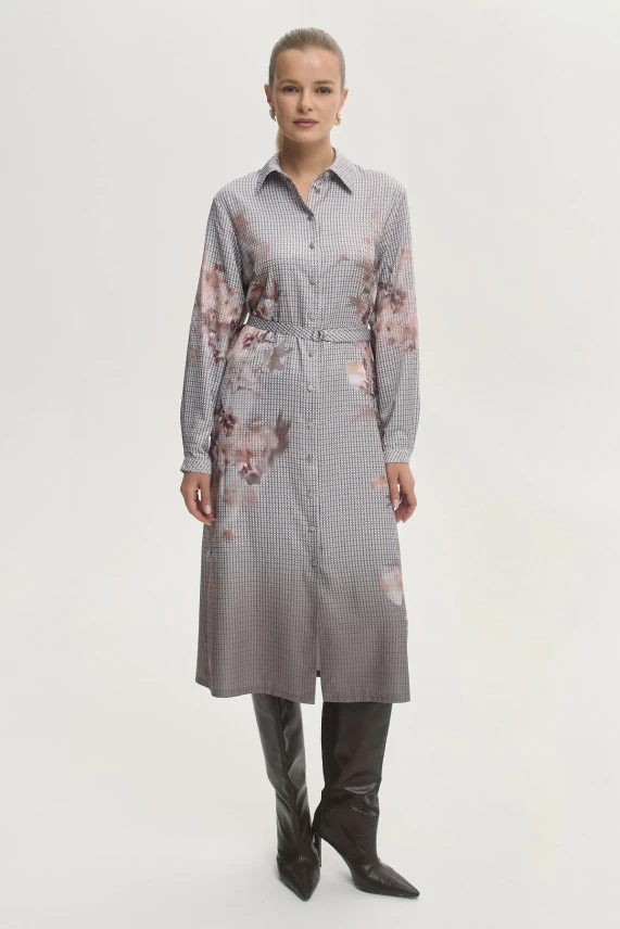 Платье-рубашка "Звёздная вуаль"