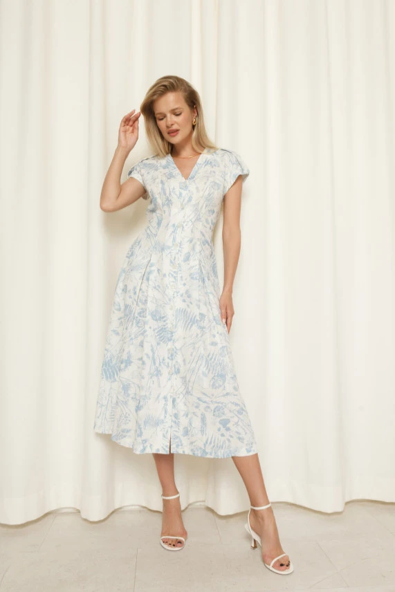 Платье "Льняной гербарий"