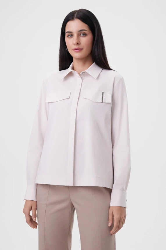 Блузка "Оттенки миндаля"