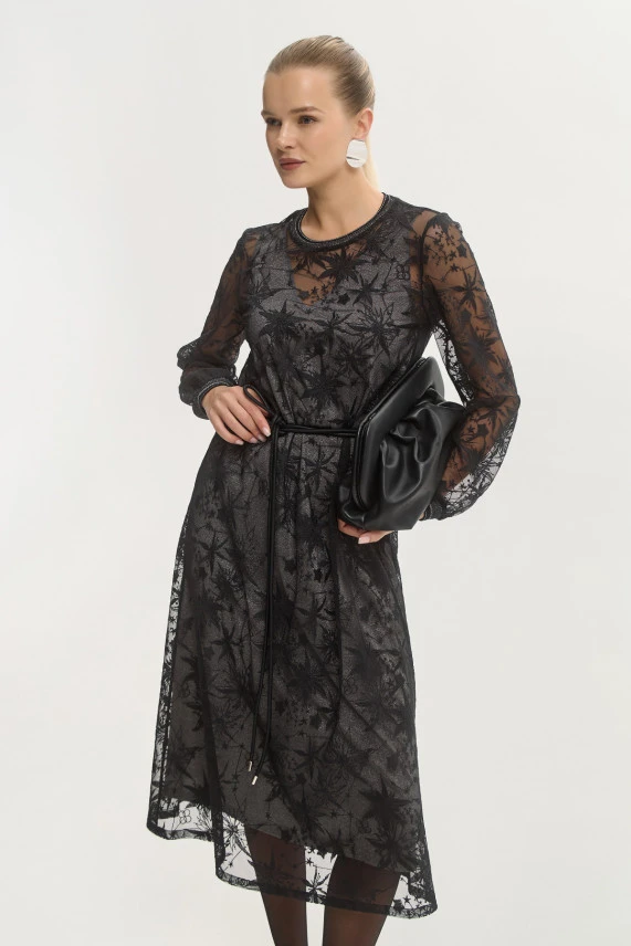 Платье-сетка "Серебряная даль"